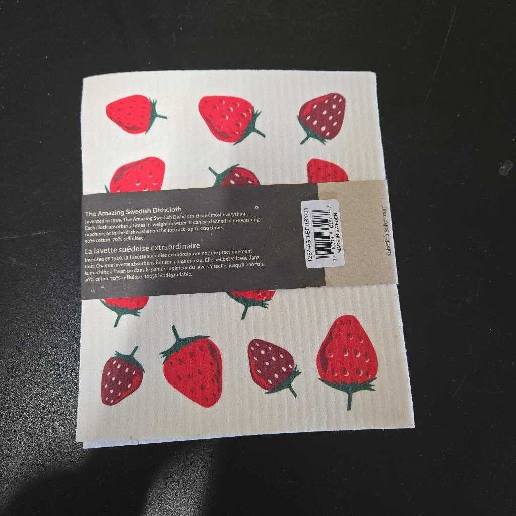 PR STRAWBERRY SWEDISH DISHCLOTHS