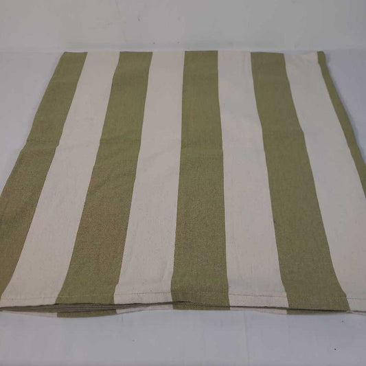 GREEN STRIPPED PILLOW COVER