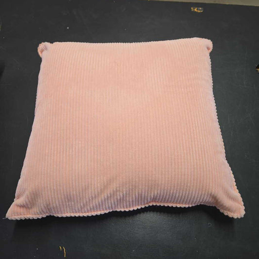 PINK RIBBED PILLOW
