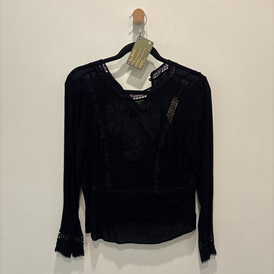 MANGO COLLECTION - BLACK LONG SLEEVE TOP