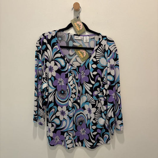 CARROL REID - FLORAL KNIT TOP