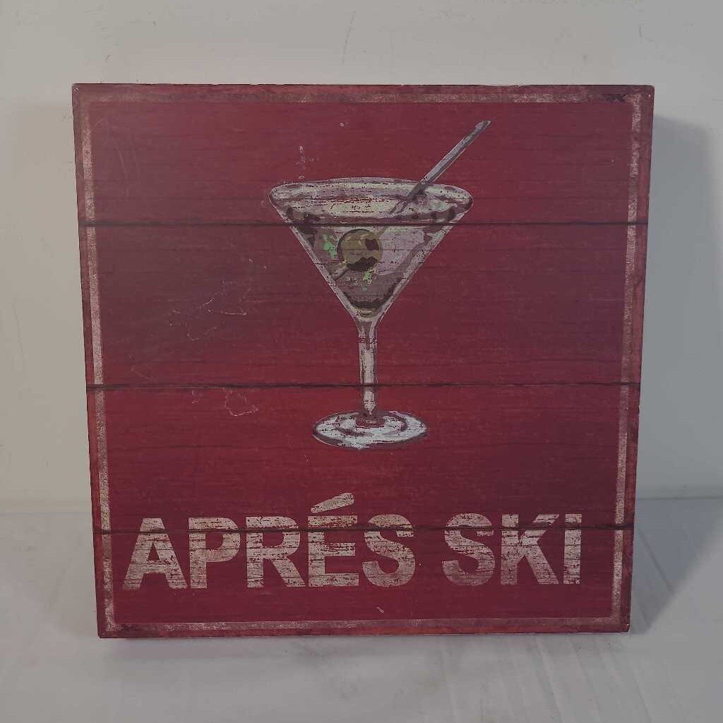 APPES SKI WOOD SIGN