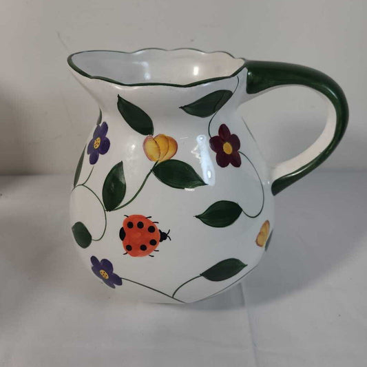 FLORAL PITCHER