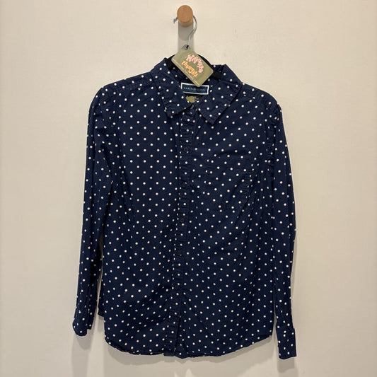 KAREN SCOTT - POLKA DOT BUTTON UP SHIRT