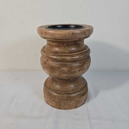 WOODEN CANDLE HOLDER