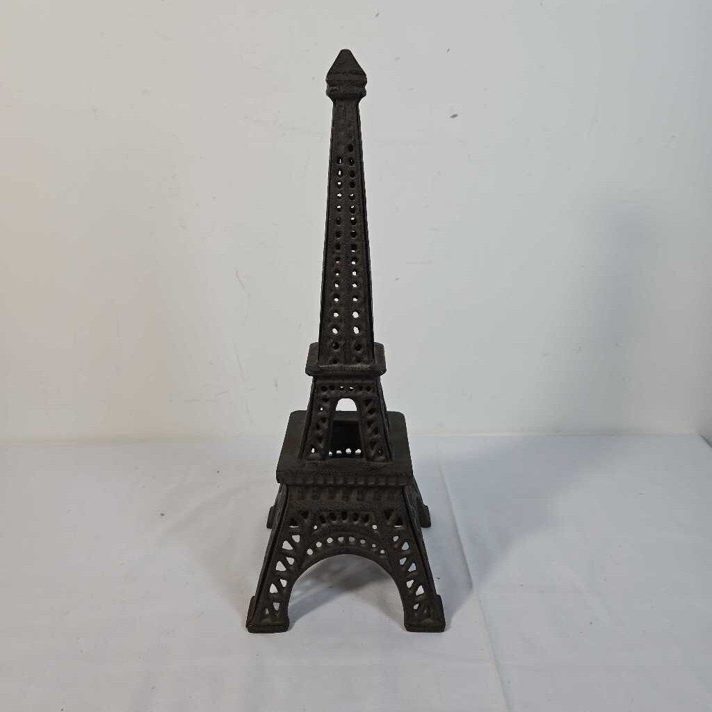 2PC WROUGHT IRON EIFFEL TOWER TEALIGHT HOLDER