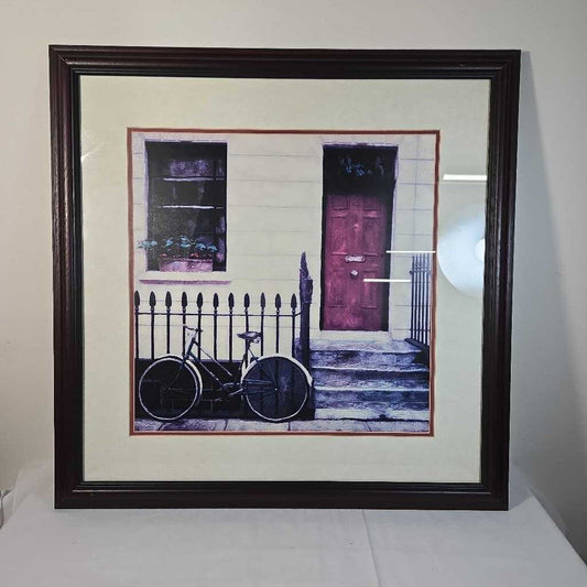 BICYCLE & RED DOOR PRINT