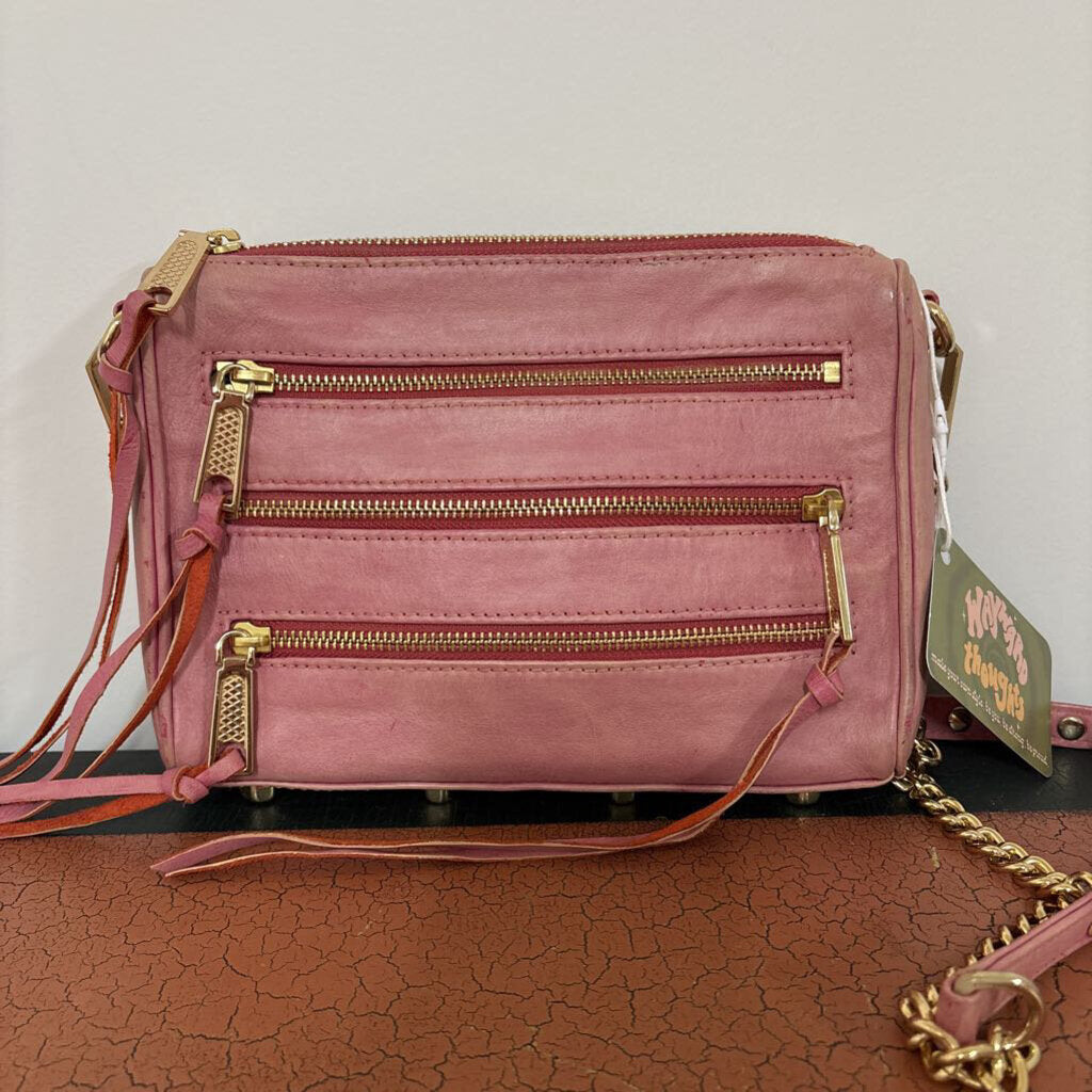 REBECCA MINKOFF 5 ZIP CROSSBODY WITH DUST BAG AND EXTRA TASSLE