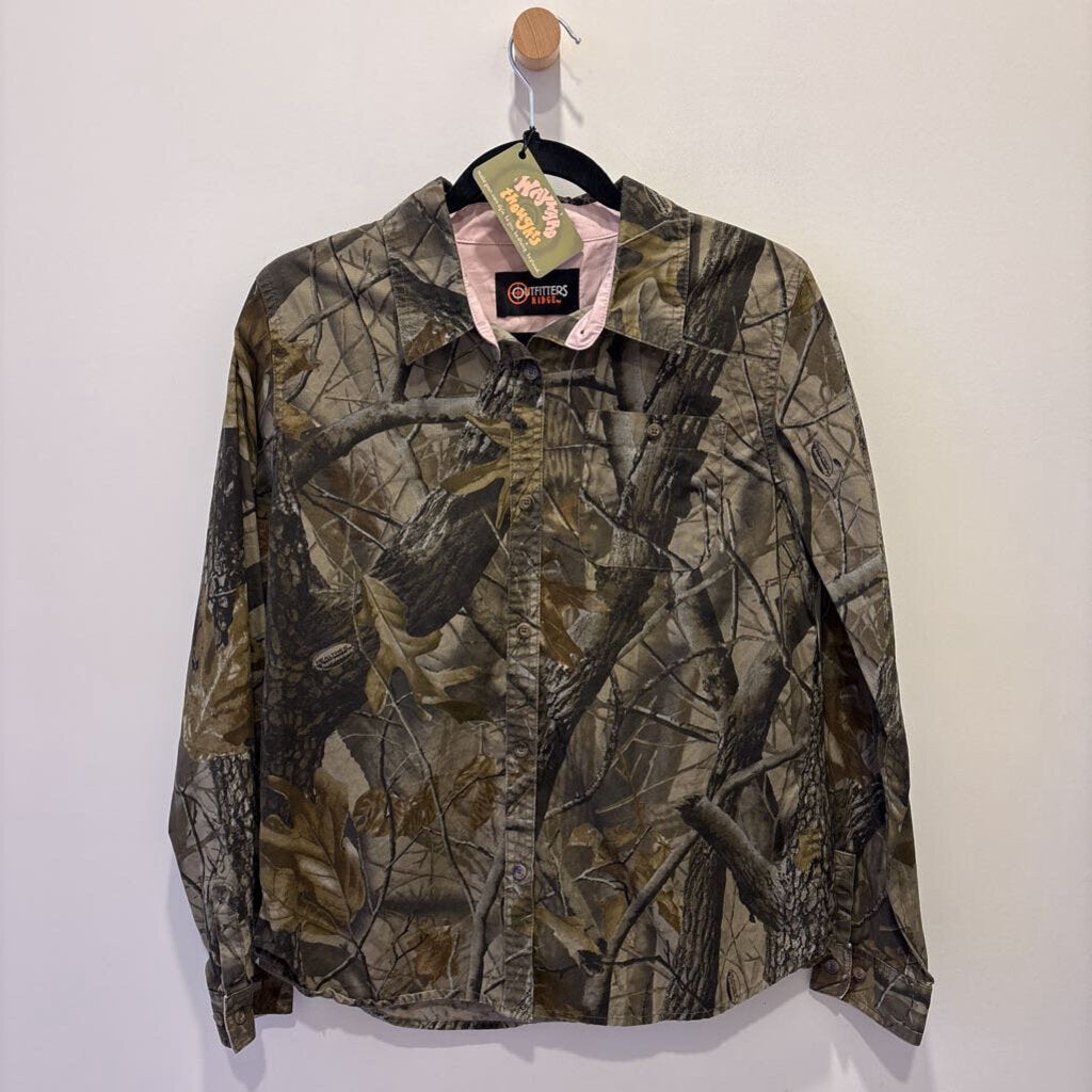 OUTFITTERS RIDGE CAMOUFLAGE BUTTON UP SHIRT