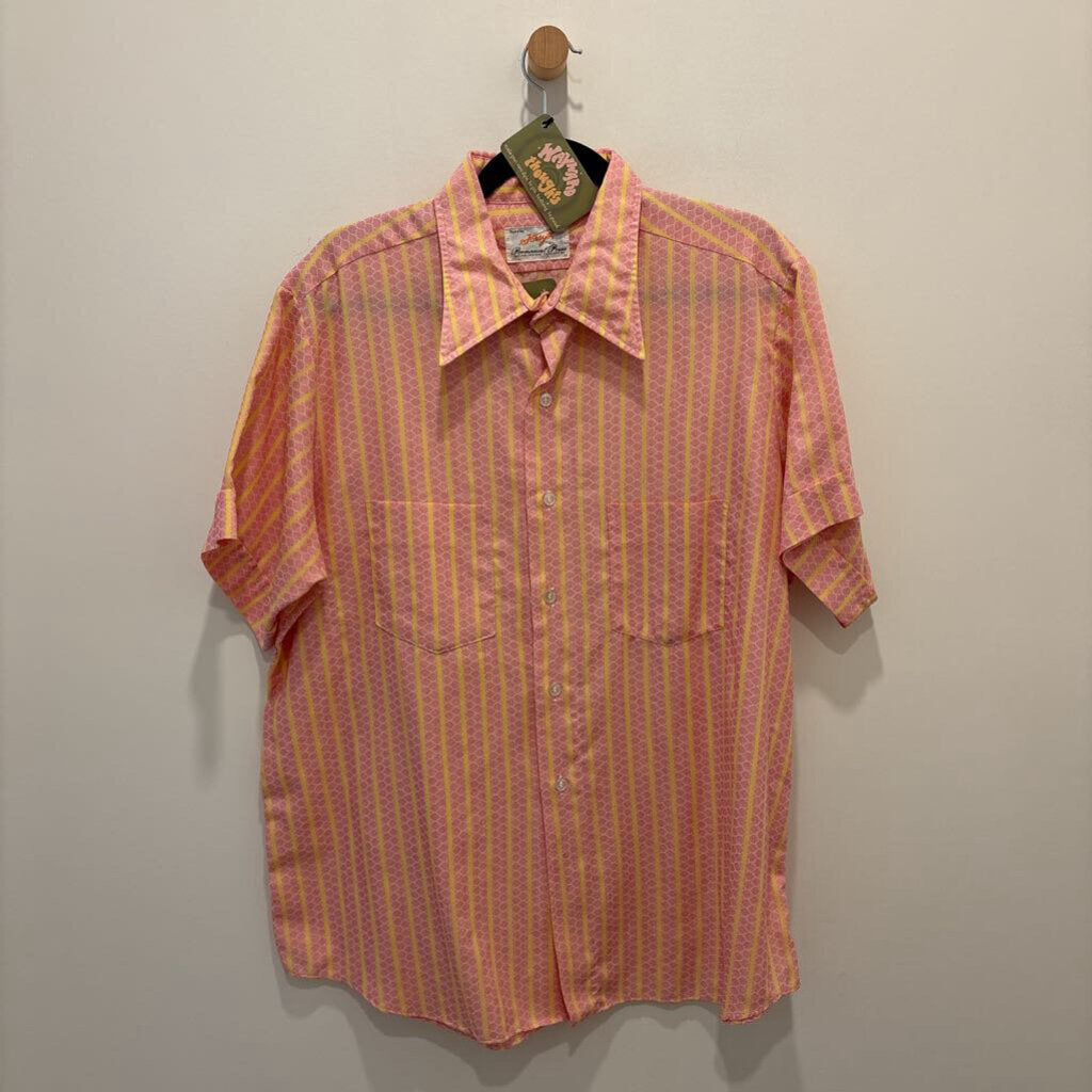 VINTAGE FORSYTH MEN'S SHORT SLEEVE BUTTON UP SHIRT