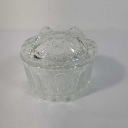 2pc GLASS TRINKET DISH