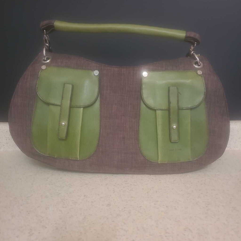 MATT & NATT BROWN & GREEN PURSE