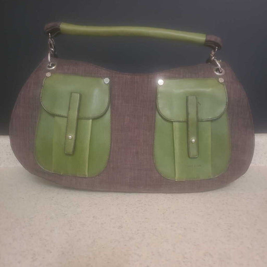 MATT & NATT BROWN & GREEN PURSE