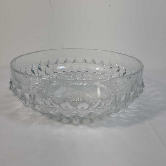 VTG DIAMOND POINT GLASS SERVING DISH