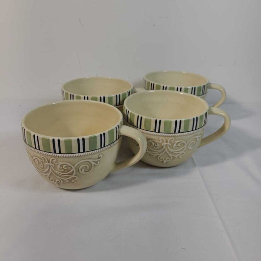 S/4 CERAMIC LATTE MUGS