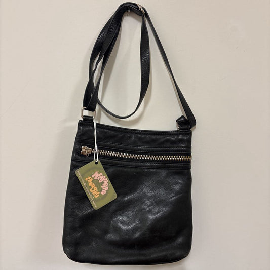 MARGOT - BLACK LEATHER CROSSBODY PURSE