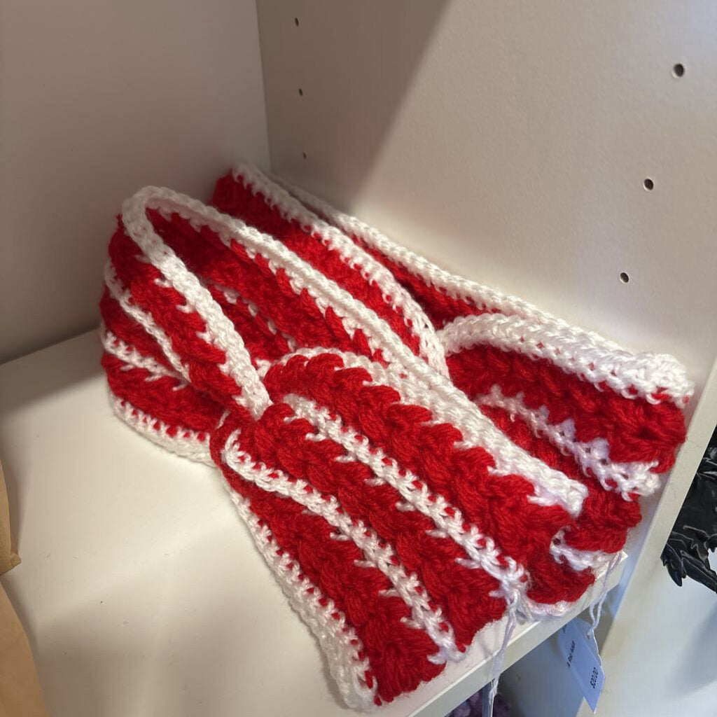 Headband - White & Red