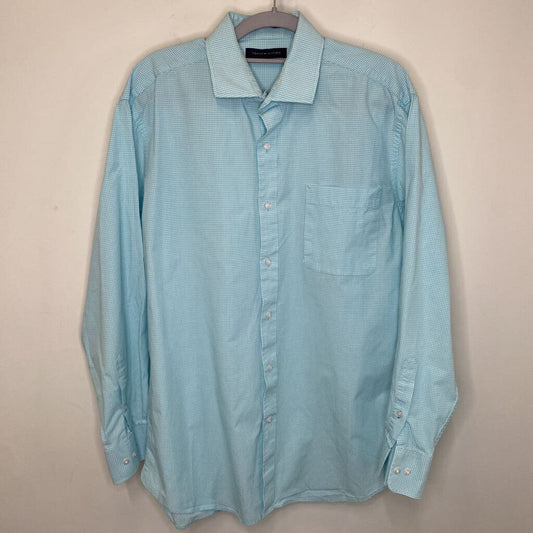TOMMY HILFIGER - BLUE CHECK L/S BUTTON-UP SHIRT