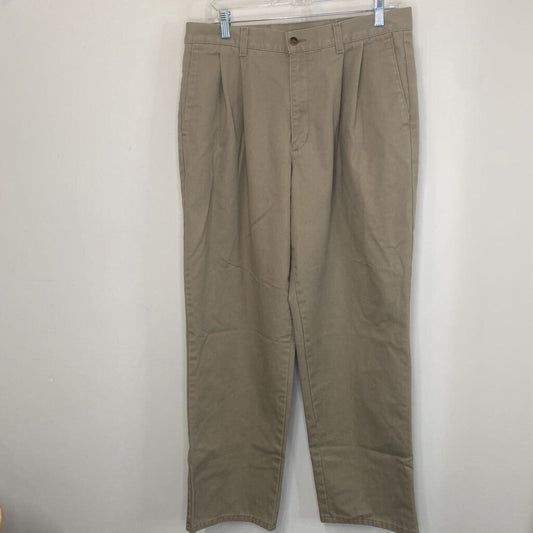 LEVI'S - 100% COTTON KHAKI PLEATED PANTS