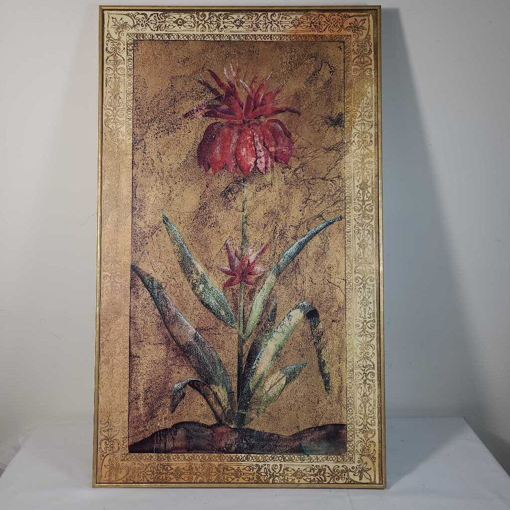 GOLD FLORAL ART A