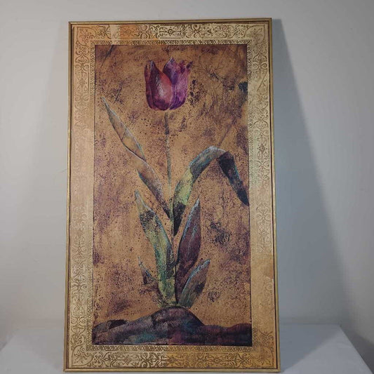 GOLD FLORAL ART B