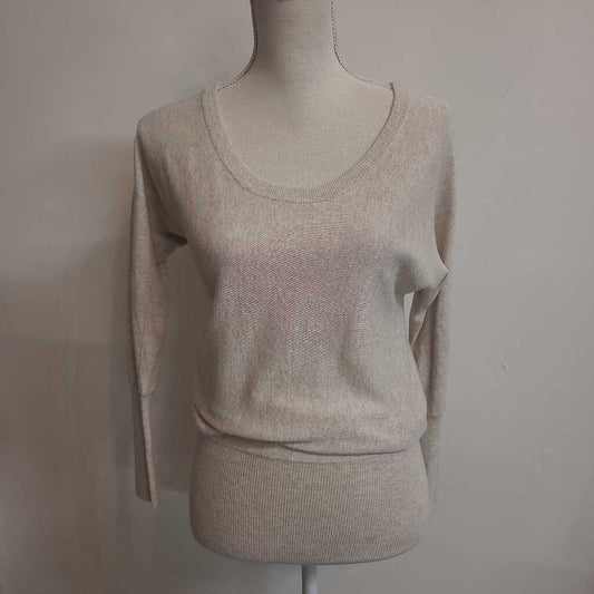 BEIGE CASHMERE SWEATER