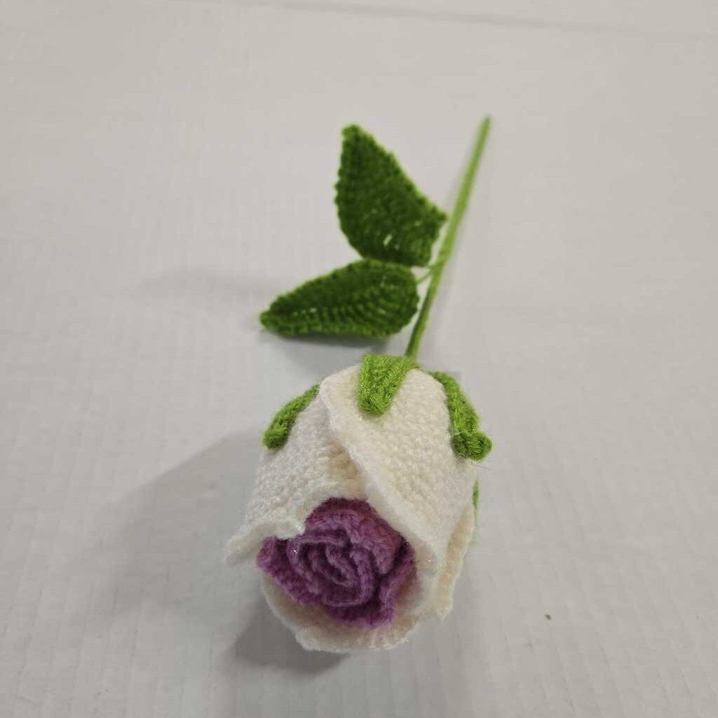 Crochet Wine Rose
