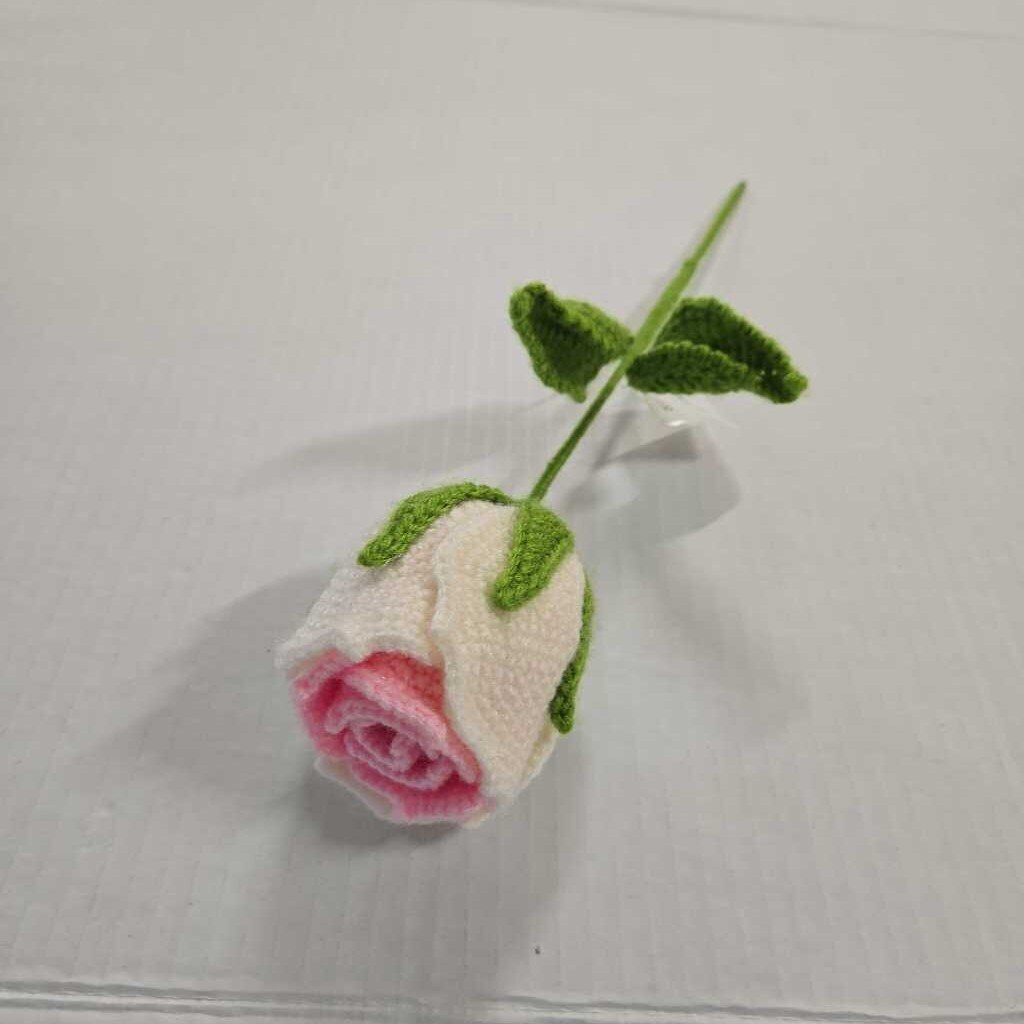Crochet Wine Rose