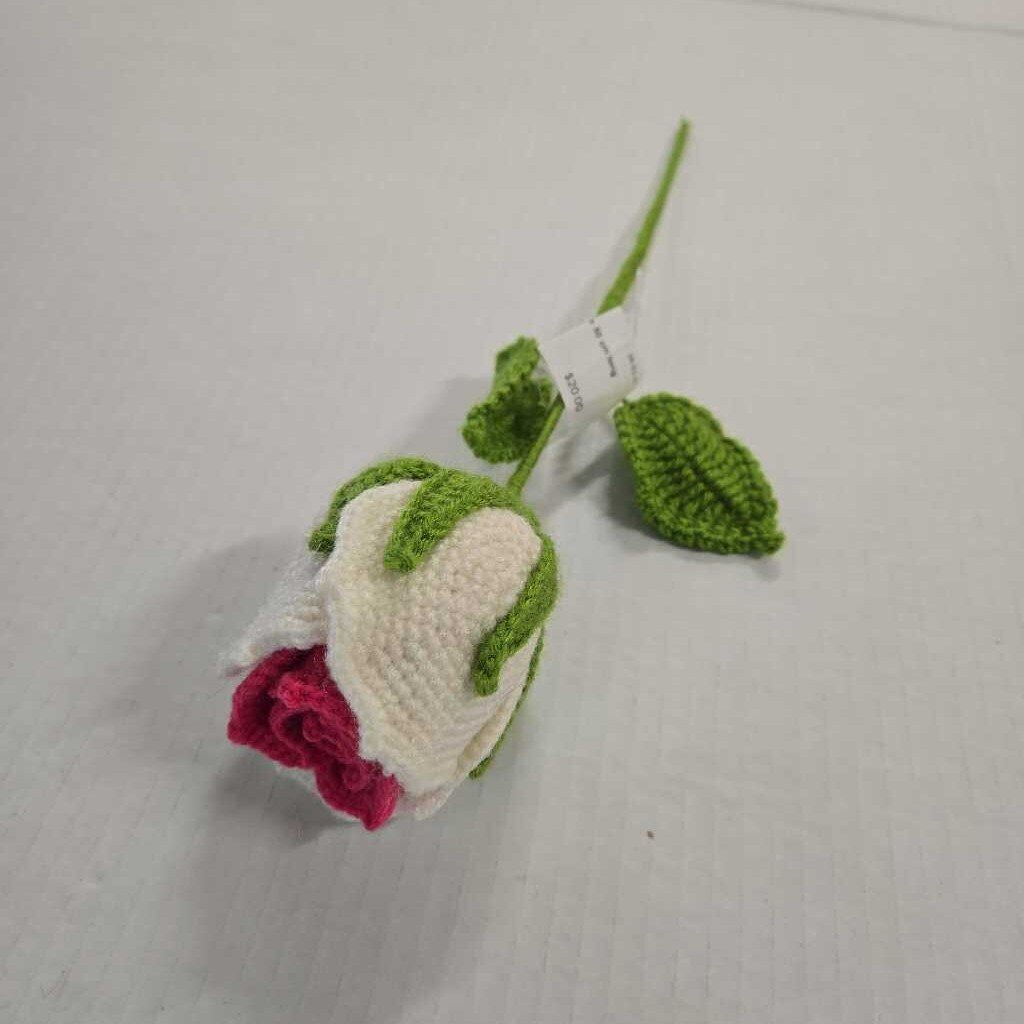 Crochet Wine Rose