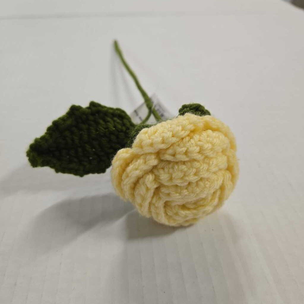Crochet Lime Rose