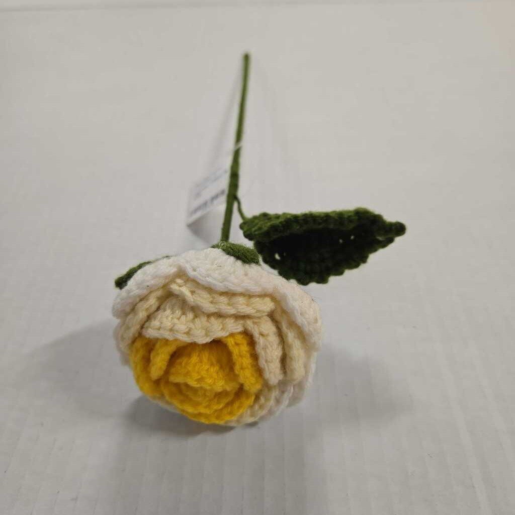 Crochet Yellow Shade Rose