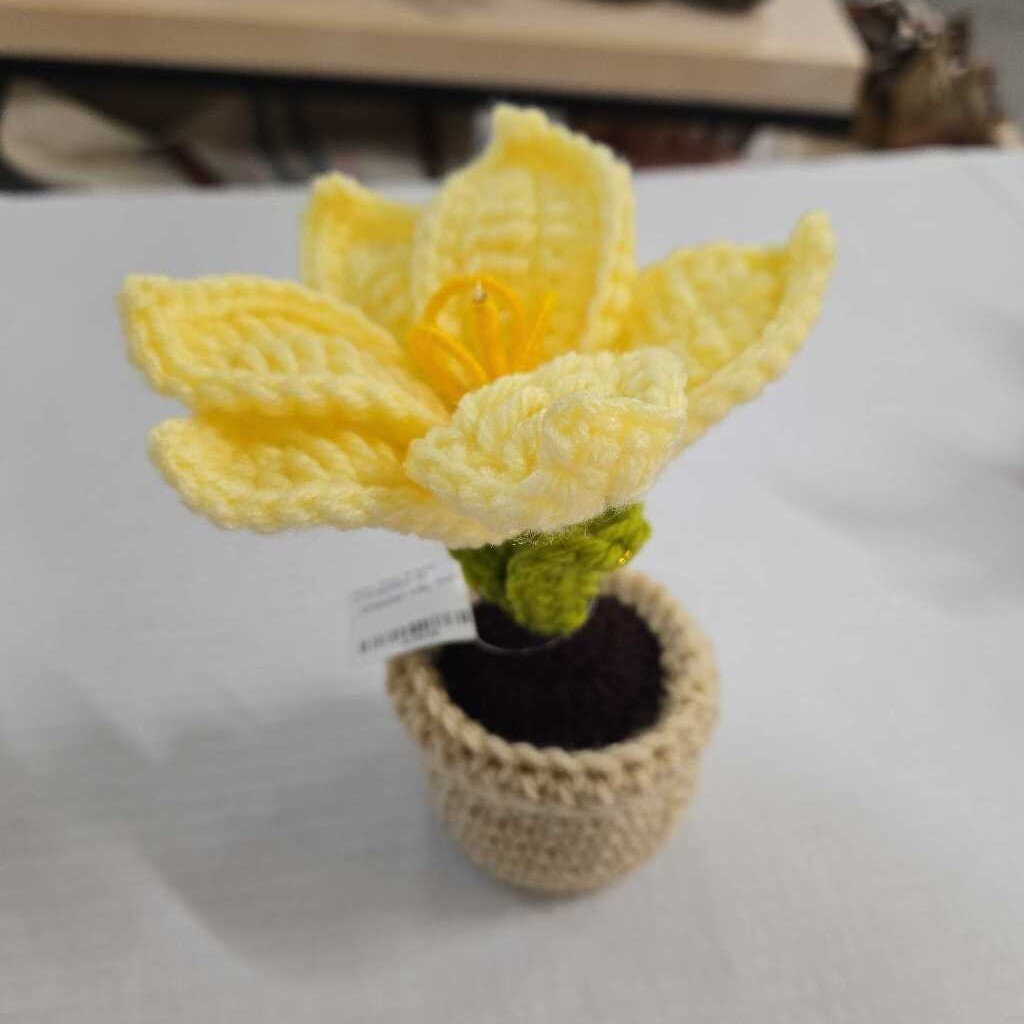 Crochet Lilly Pot