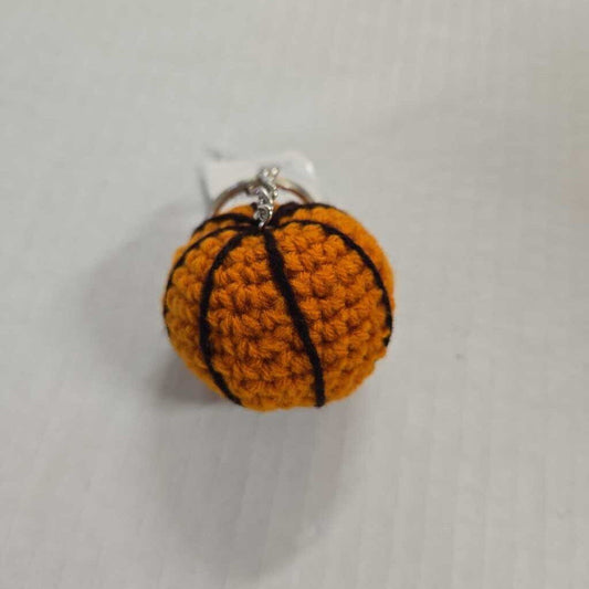 Crochet Basketball Keychain