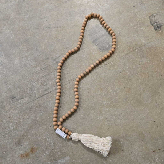 Wooden bead garland