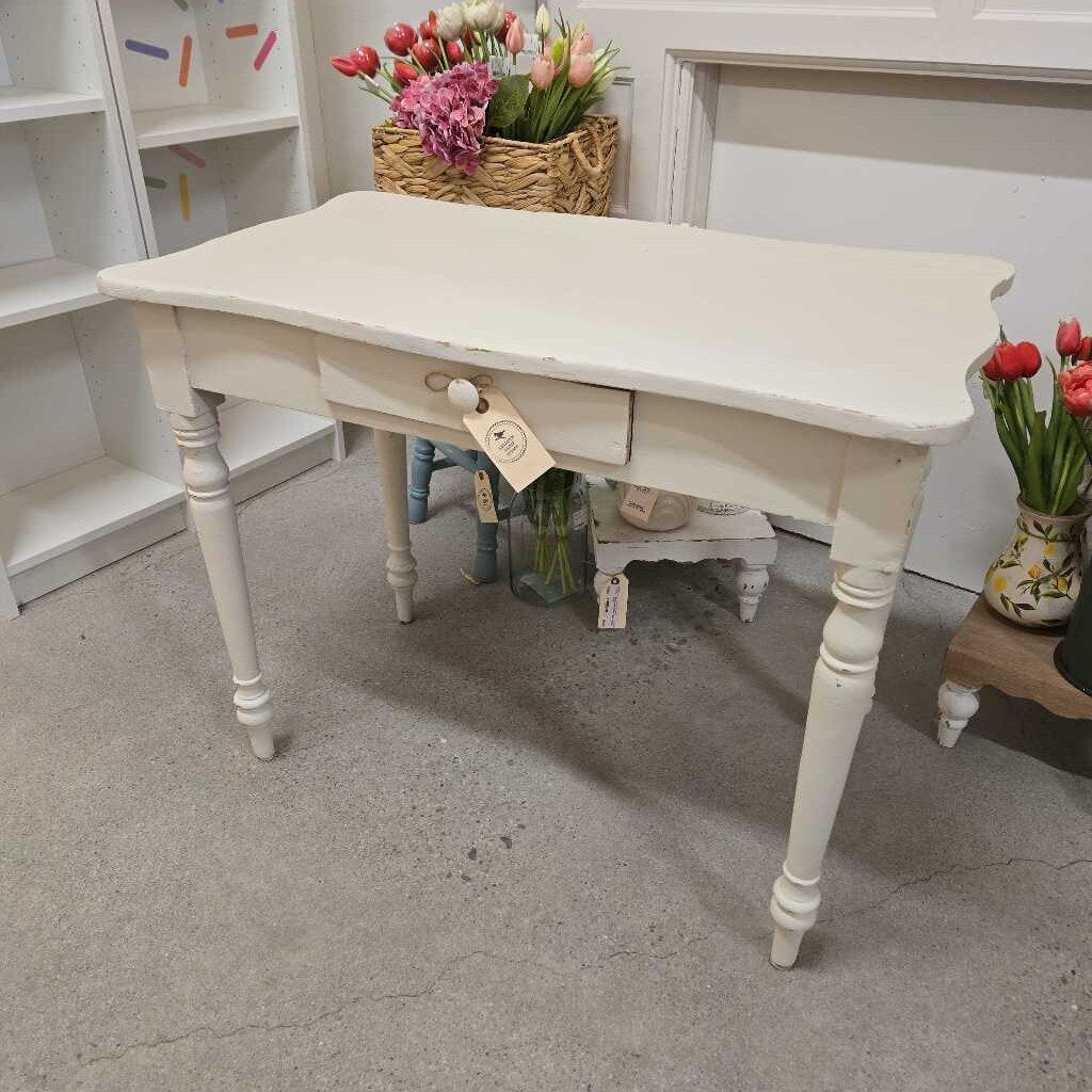 Rustic French Inspired Antique Table/Drawer