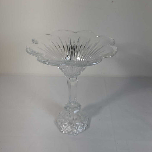 GLASS FLOWER CANDY DISH
