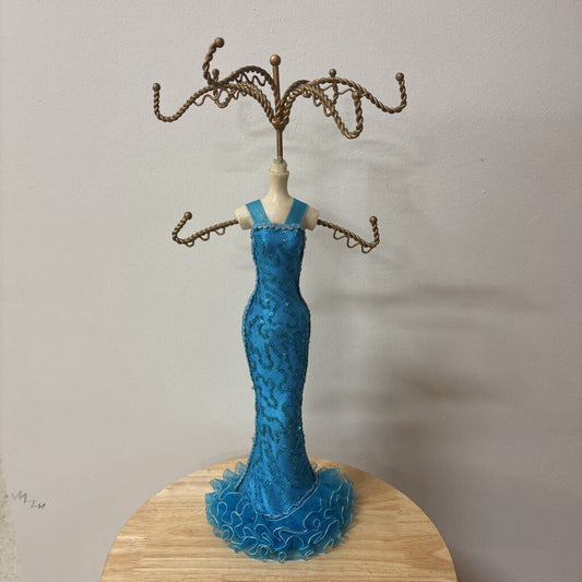 Jewelry Tree Elegant Blue Gown
