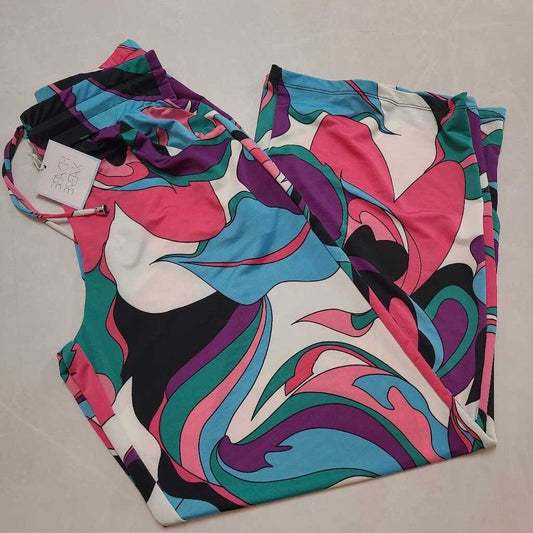 PULL ON SUMMER PANTS WITH PATTERN