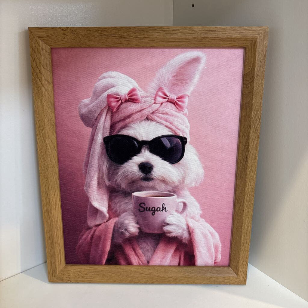Wood Frame Animal Prints
