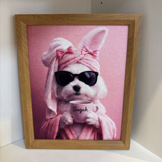 Wood Frame Animal Prints