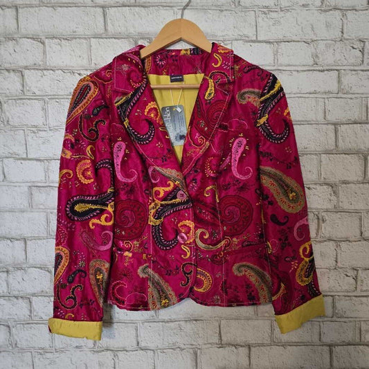 Designer GEIGER Austria Pink/Yellow Paisley Jacket
