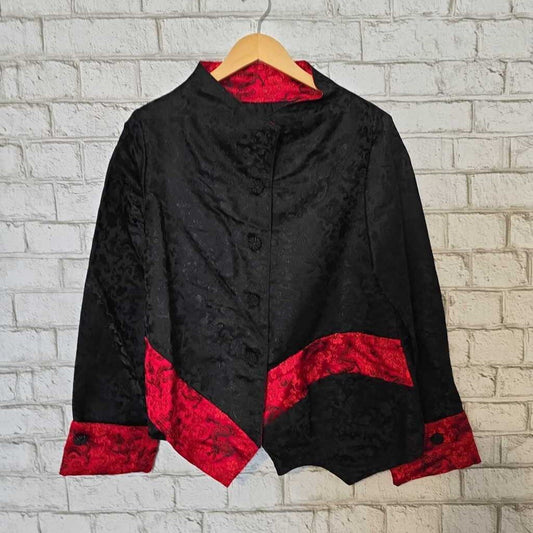 Handmade Chinese Silk Jacket Black/Red