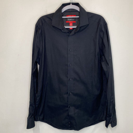 KENNETH COLE - BLACK L/S BUTTON-UP SHIRT