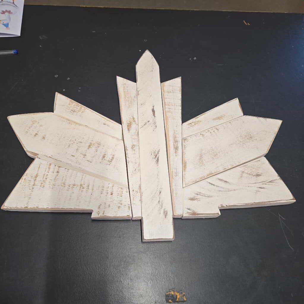 NEWLY MADE MAPLE LEAF~WHITE
