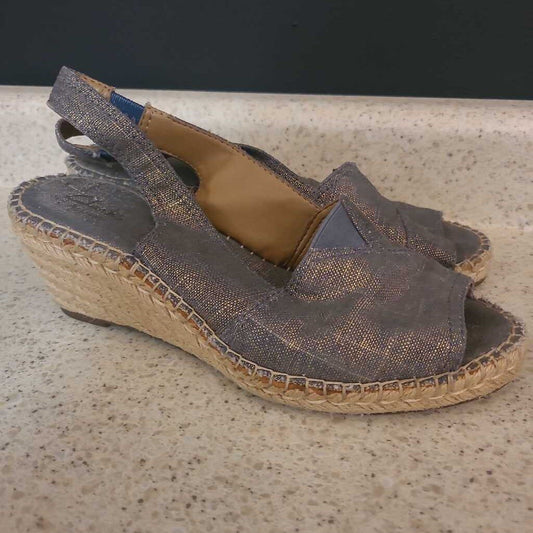CLARK'S DENIM GOLD SPARKLE SLINGBACK