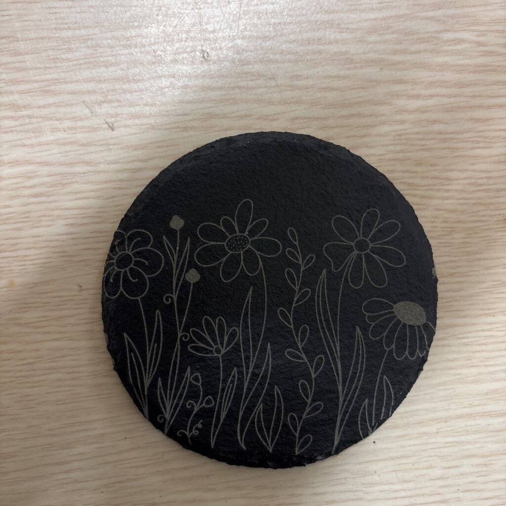 SLATE COASTER - WILDFLOWER ROUND