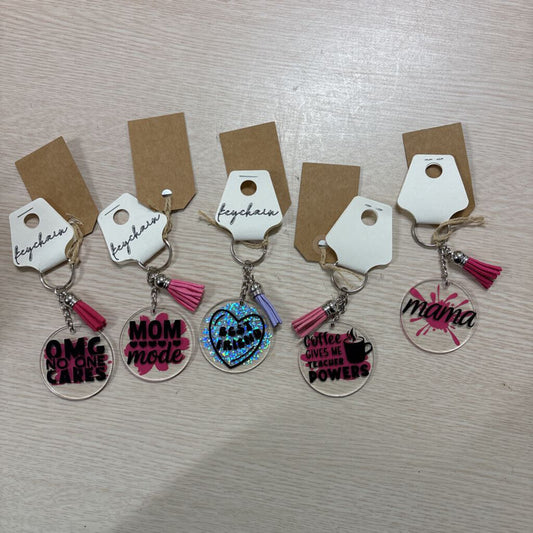 ARCRYLIC KEYCHAIN.RANDOM QUOTES