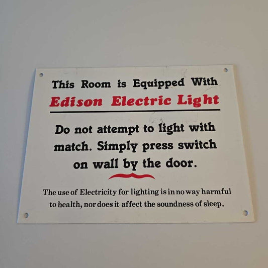 Tin Sign Electricity