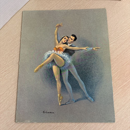 Vintage ballet print