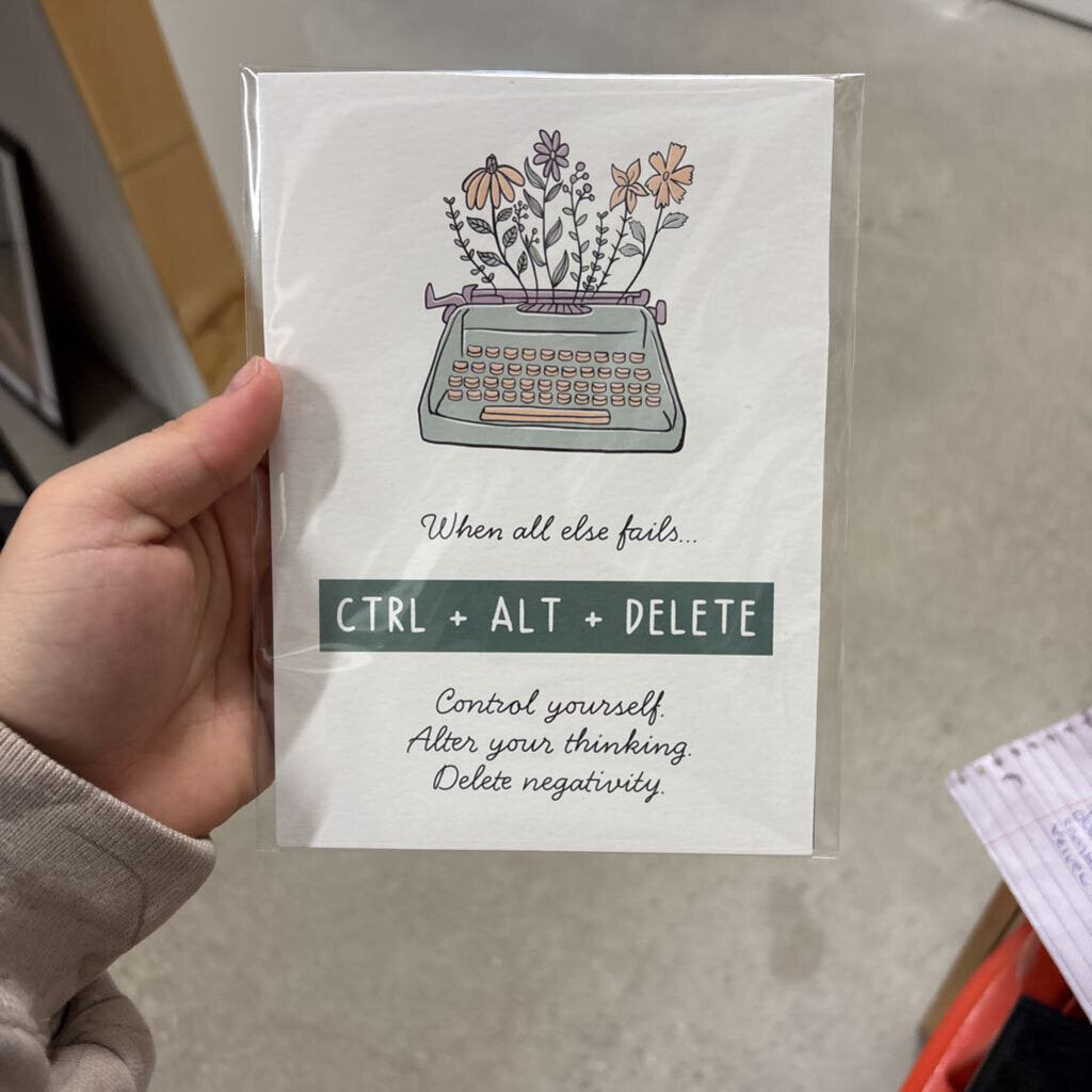 5x7" Print: Ctrl + Alt + Del